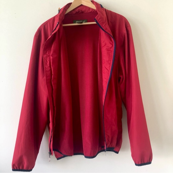 Vintage L.L. Bean Windbreaker with Hidden Hood and Zipper Pockets Size Large - Picture 11 of 12